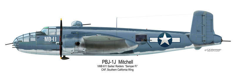 North American PBJ-1D ITALERI 1/72 - montage spécial expo - Pbj