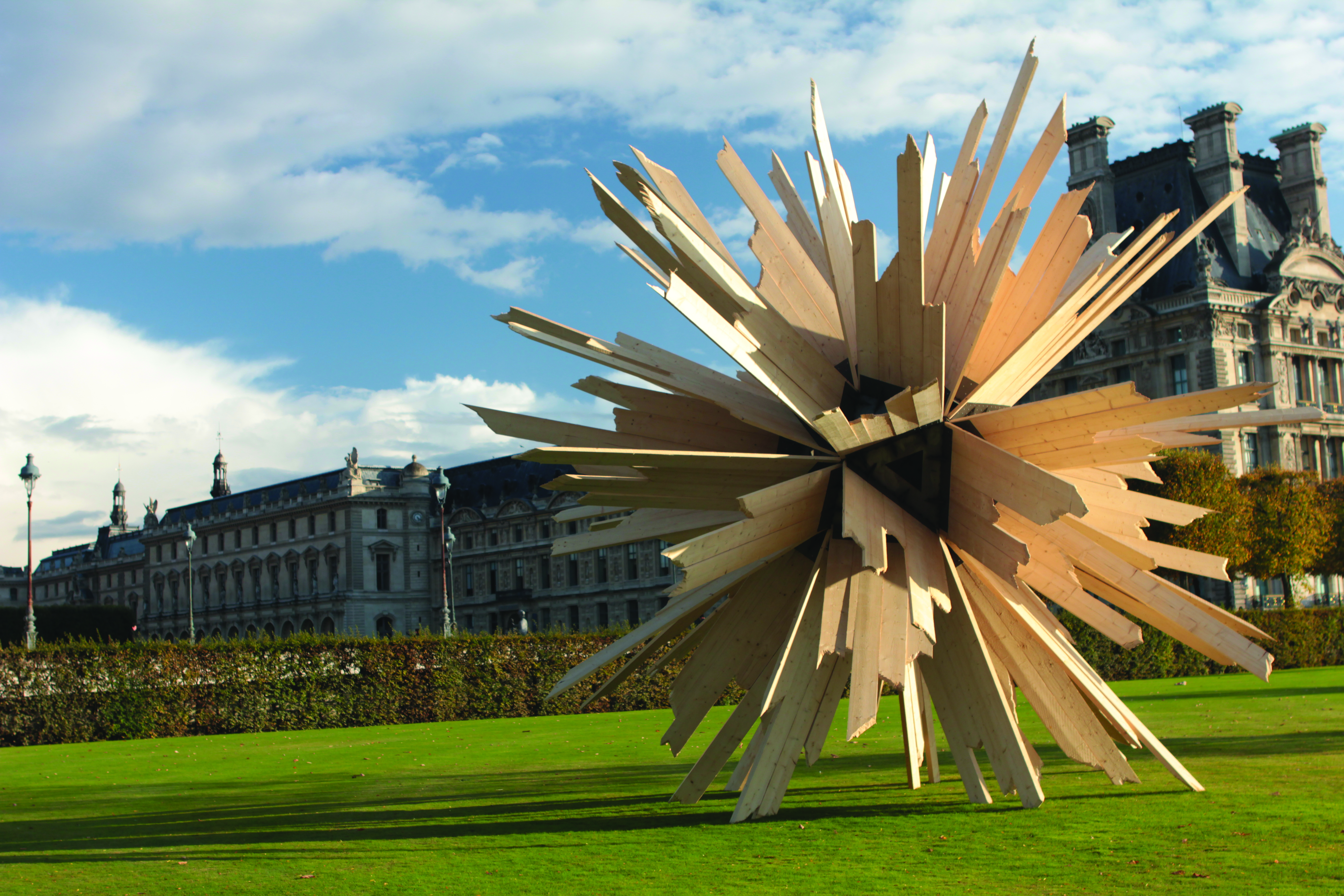 Visite de chantier de l'oeuvre de Vincent Mauger  F-Fiac-2011