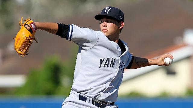 Miguel Sulbarán fue subido por los Yankees a su filial triple A. MiguelSulbaran1