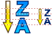 E-mail Icon Set Sorting_z-a