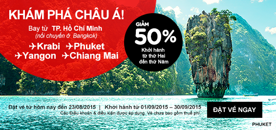 Chương trình Air Asia giảm 50% giá vé cho hành trình khám phá châu Á Airasia-giam-gia-50-pt3