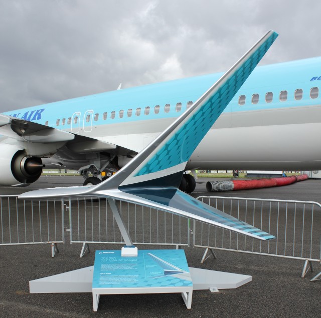 Boeing 737 ( avión de reacción de pasajeros de fuselaje estrecho de corto a medio alcance USA ) Max-winglet-640x635