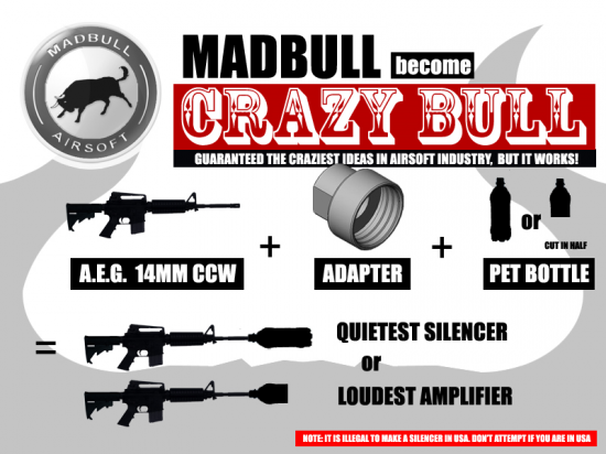 Adaptador Madbull para silenciador/amplificador Mad01-550x412