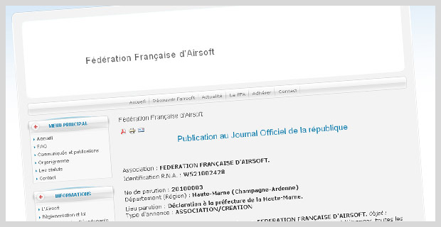 Cration de la FFA Ffairsoft