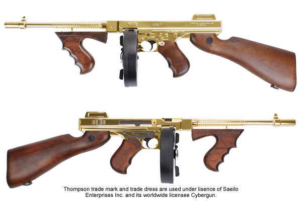 King Arms: Thompson M1928 Chicago Oro y Plata Ka-ag-67-GD