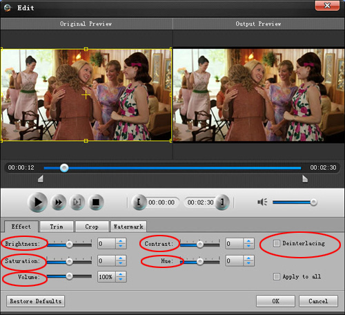 How to convert and edit HD video Effect