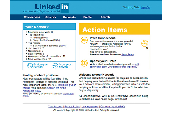 عشر سنوات على انطلاق موقع “لينكد إن” LinkedIn-2003