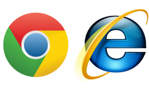 صراع على الترتيب الأول بين إنترنت إكسبلورر وكروم Chrome-ie-small
