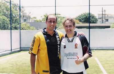 Globo Esporte faz matéria com Ajax do Aterro time que jogou com Iron Maiden em 2001 e ganhou! Iron3