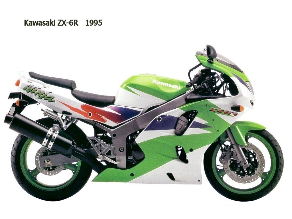 La saga des Kawasaki Ninja Kawasaki-ZX-6R-1995
