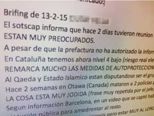 UN VÍDEO YIHADISTA PIDE SECUESTRAR POLICÍAS Y REALIZAR UNA EJECUCIÓN PÚBLICA EN ESPAÑA Comunicacion-300x226