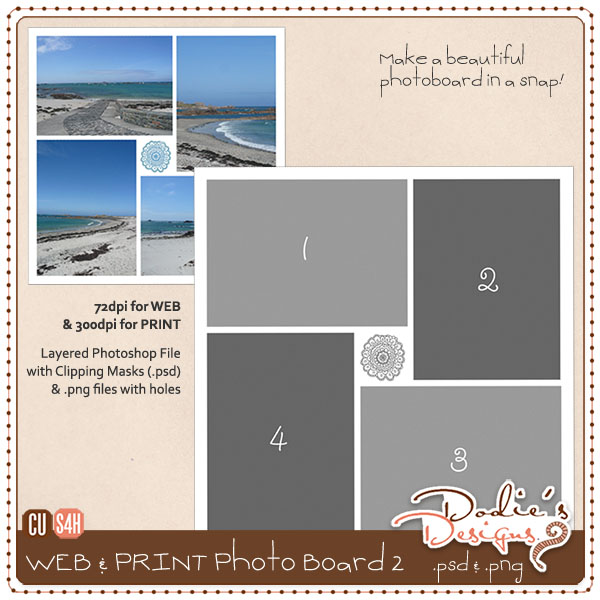 PhotoBoard Template 2 *Freebie* {CU} {S4H} Folder