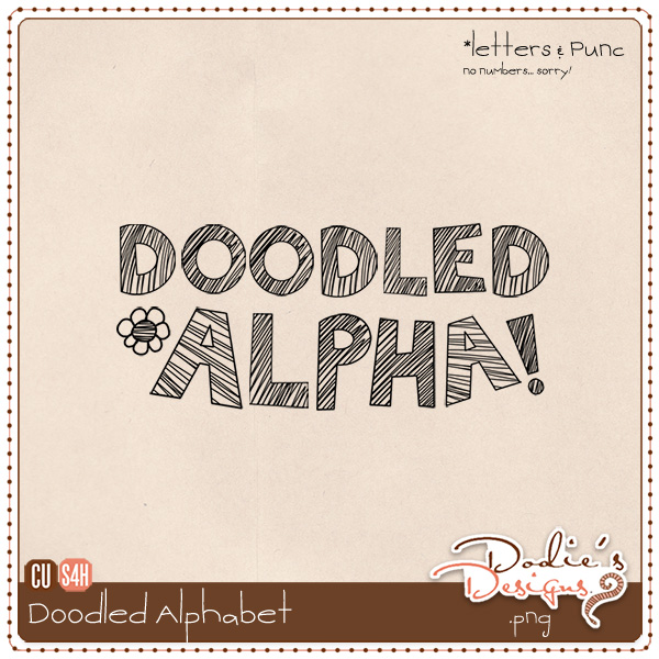 Doodled Scribbled Alphabet *freebie* {CU} Folder5