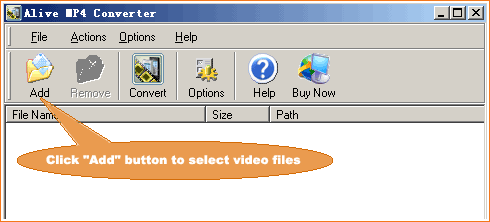 Alive MP4 Converter تحويل الاغاني والفيديو الى صيغ اخرى Add-videos