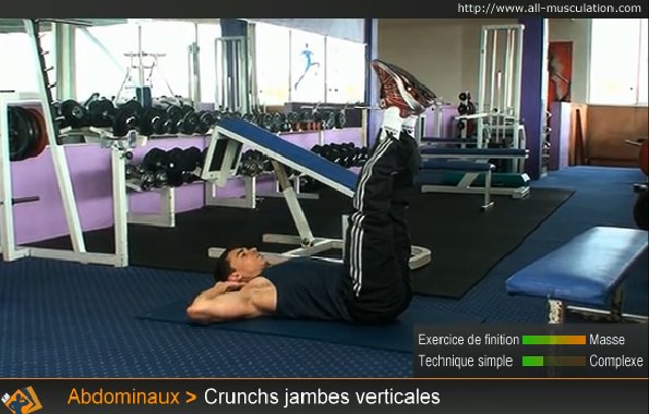 تمارين راااائعة لعضلات بطن قوية  Abdominaux-crunchs-jambes-verticales-1