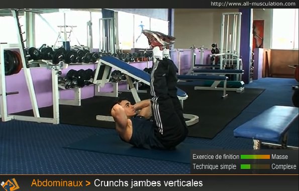 تمارين راااائعة لعضلات بطن قوية  Abdominaux-crunchs-jambes-verticales-2
