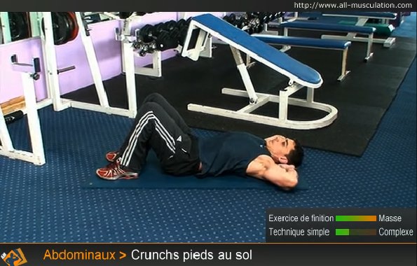 تمارين راااائعة لعضلات بطن قوية  Abdominaux-crunchs-pieds-1