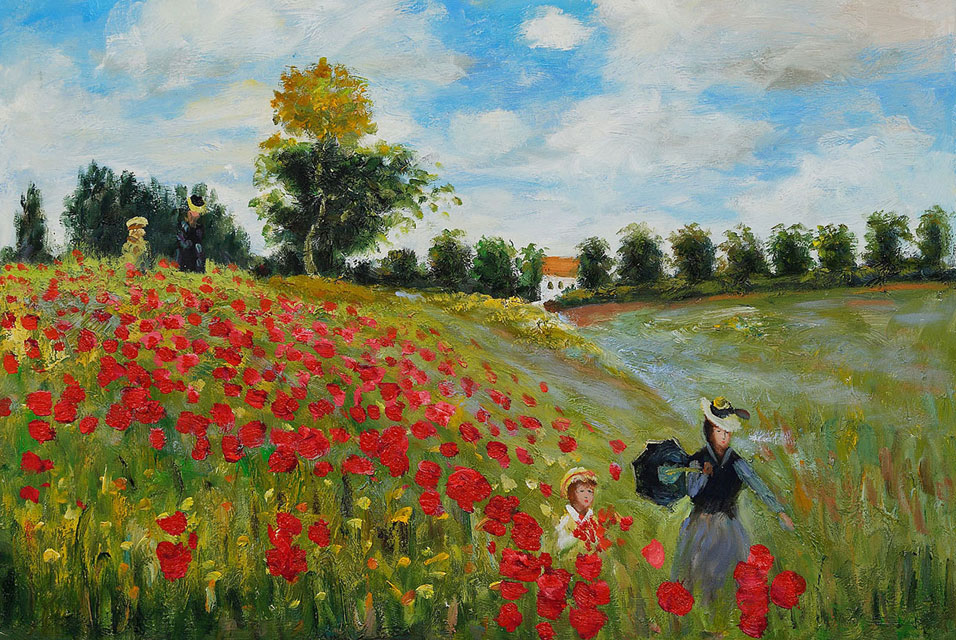 Atividades do Rayan - Página 2 Poppy-Field-in-Argenteuil-Claude-Monet