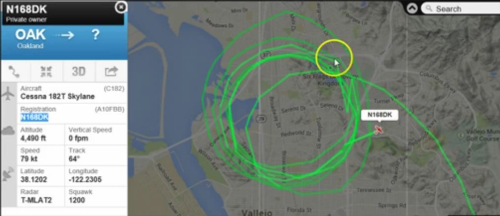 'Sniffer Plane' Caught Flying Circles Around Oakland, California After ISIS Threat Of 'Dirty Bomb Attack' And Nearby Dirty Bomb Drills This Coming Saturday Sp