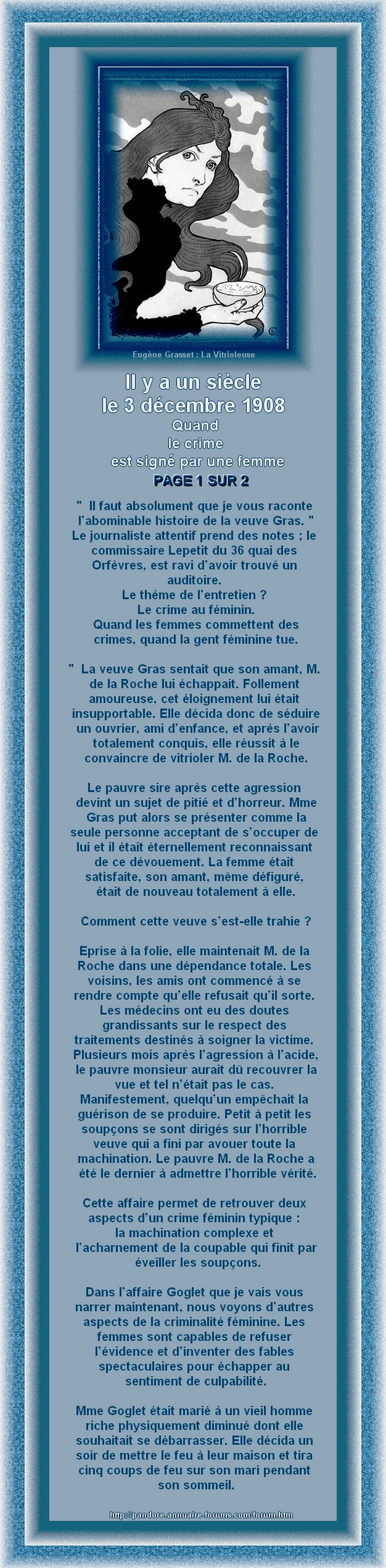 CRIMES DE FEMMES - LE  3 DECEMBRE 1908 3697641864abb6dbd8ed8b1