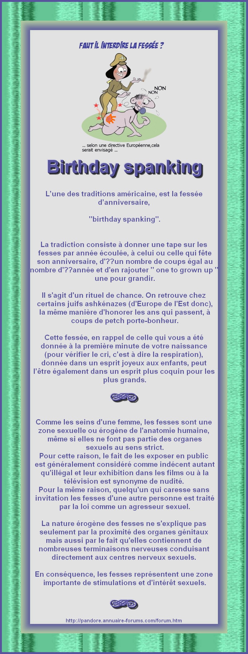 BIRTHDAY SPANKING - JOUR DE LA FESSEE - FESSEE D'ANNIVERSAIRE  2580401094ae8a797bfa3d3