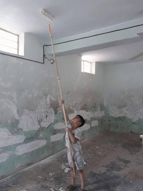 A child with noble morals dazzles adults with a unique work in Anbar 636502242830616930-2