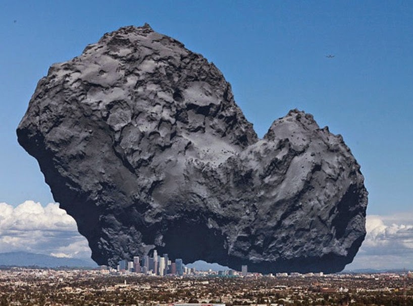 30 images that will make you RECONSIDER your ENTIRE existence Comet-comapred-to-LA