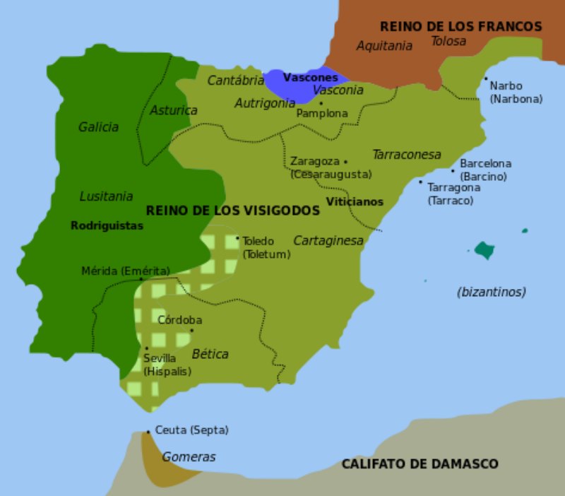 La antigua Pamplona musulmana: mestizaje entre navarros y norteafricanos desde el siglo VIII  Mapa-conquista-musulmana