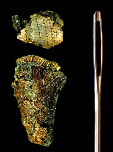 Archaeologists reveal astounding Bronze Age microscopic gold work from around Stonehenge Detail--decoration-dagger-handle