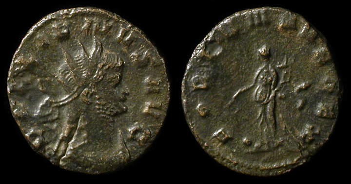 Antoniniano de Claudio II (FORTVNA REDVX) Gallienus-402