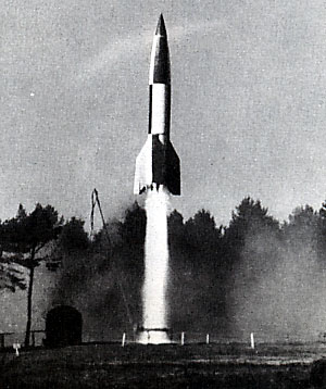 الصواريخ المستخدمة في الحرب العالمية الثانية او الاولى V2