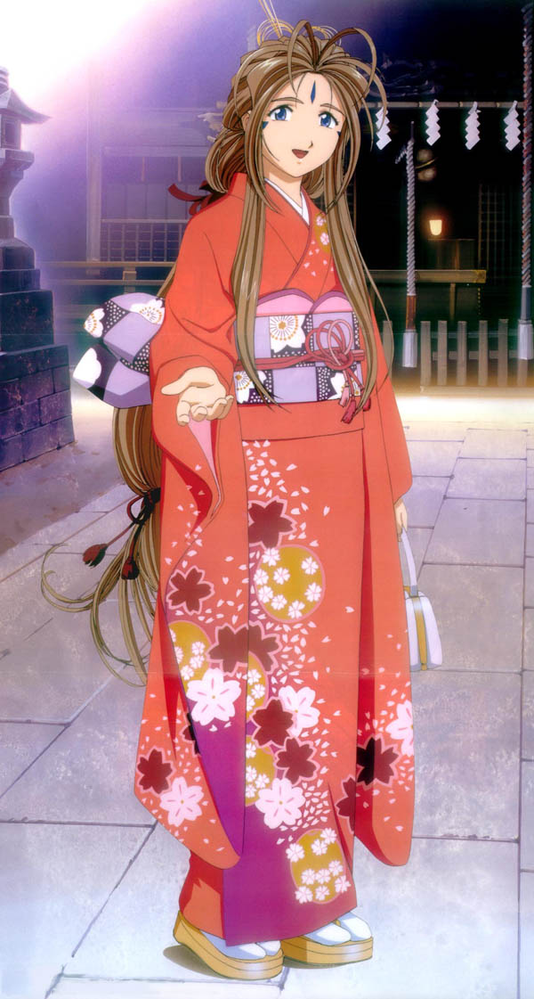 Que personaje del Anime te gustaria ser... Belldandy_kimono