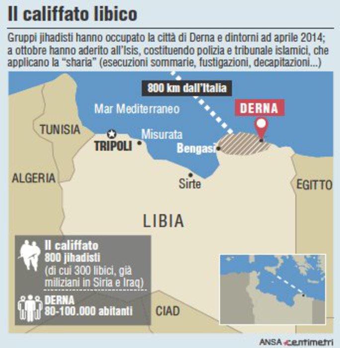 Libia, ora l'Isis minaccia l'Italia: 'Siamo a Sud di Roma'. 468868fdffbf16509b4f3041dce4f6e2