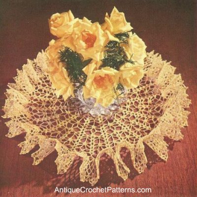 beginners - free crochet patterns for beginners doilies Doily-ruffleddoily-b