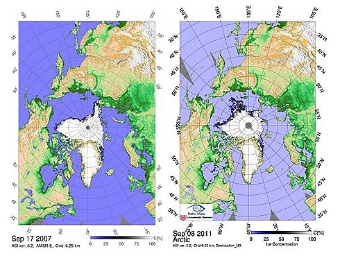 El hielo del Ártico en su mínima expresión Mapa_derretimento_gelo_polar_2007-2011