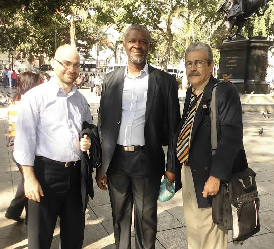 Hijo de Patricio Lumumba en Caracas por 2ª conmemoración de Chávez Lumumba_basem_y_salazar