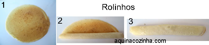 ALGUMAS MANEIRAS DE DOBRAR PANQUECAS Panqueca-rolinhos