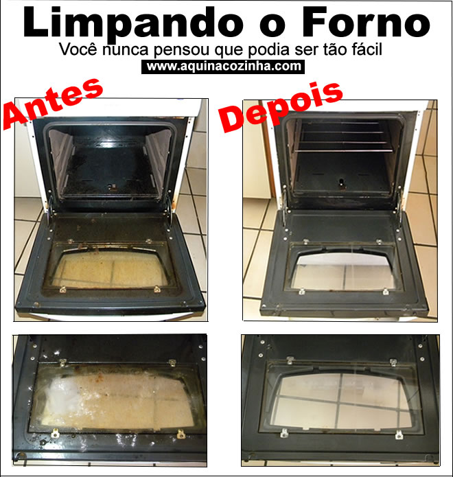 COMO LIMPAR O FORNO FACILMENTE Limpando-o-forno