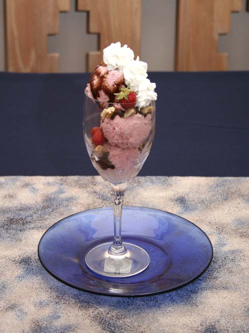  .... ..... Strawberry-ice-cream-whipped-cream-chocolate-syrup