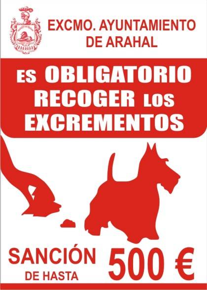 Multa de hasta 500€ por no recoger los excrementos de perros en la vía pública Cartel_excrementos_x