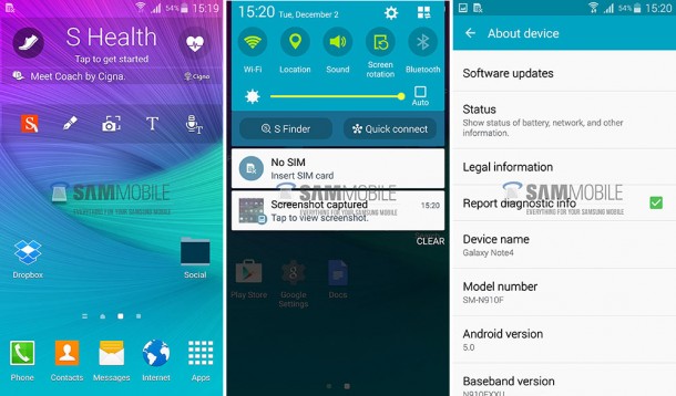 فيديو يكشف كيف ستكون نسخة Android Lollipop على Galaxy Note 4 Galaxynote4lollipop-610x358