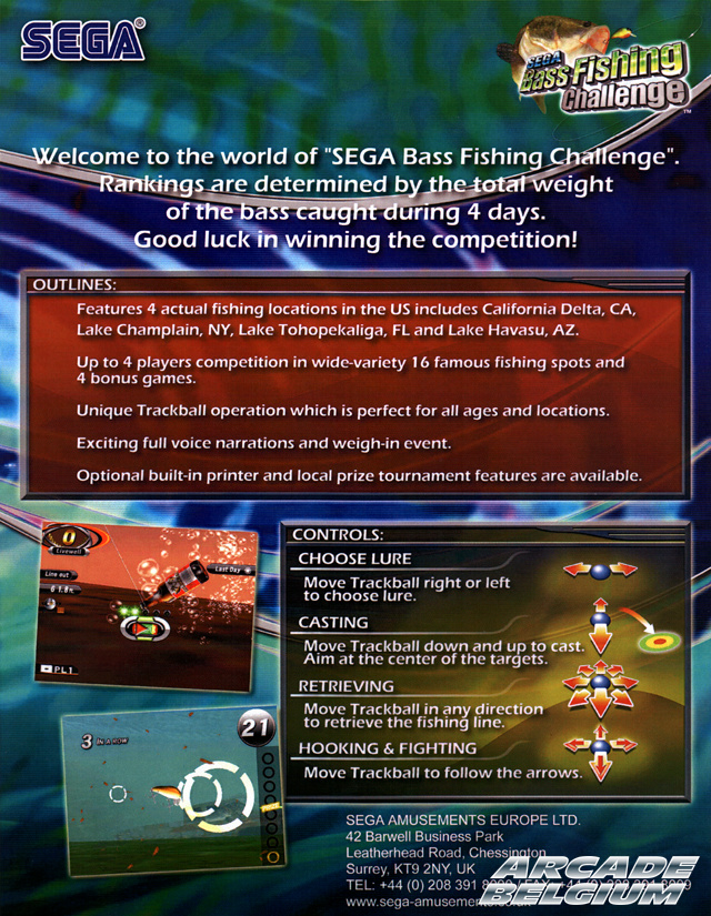 Sega Bass Fishing Challenge Flysbfc02