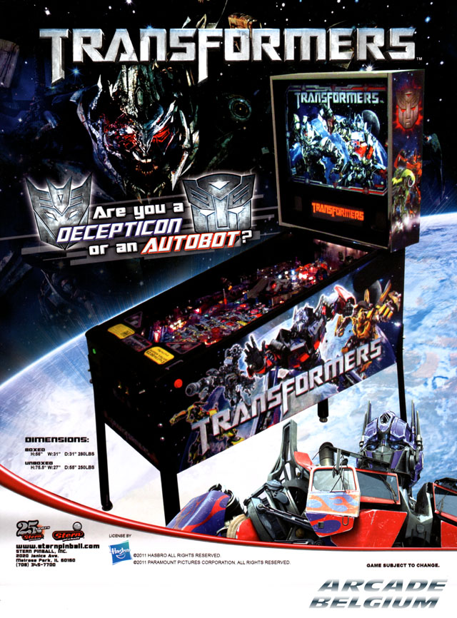 [Pinball] Transformers Transformers01