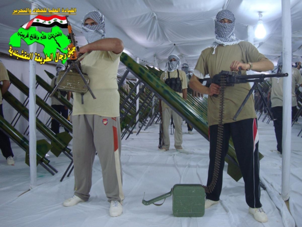 جيش رجال الطريقة النقشبندية قصف مقر للعدو الامريكي بصاروخي الحق بتاريخ 13/9/2012 232