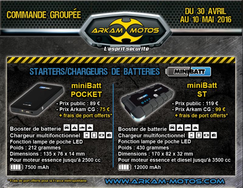 TERMINÉE] Commande groupée MiniBatt avec Arkam Motos ! NEWSLETTER_CG_MINIBATT0