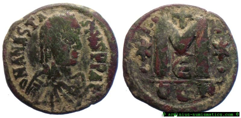 Follis de Justiniano I 8203b