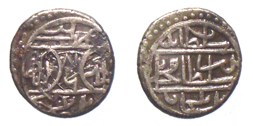 akçe otomano de Muhammad I (805-824H), año 816, ceca Balad AMSi1