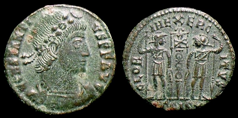 Follis de Constancio II GLORIA EXERCITVS. Qm063-35