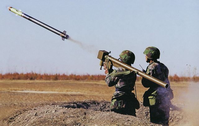 المضاد الصاروخي الجوي FN6 FN-6_portable_air_defense_missile_weapon_system_MANPADS_China_Chinese_army_defense_industry_001