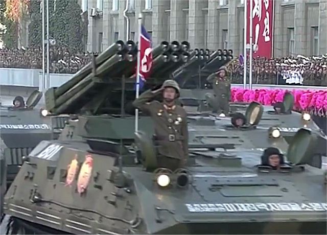 استعراض جيش كوريا الشماليه .......2015  North_Korea_military_parade_10_October_2015_armoured_combat_vehicles_missiles_artillery_012